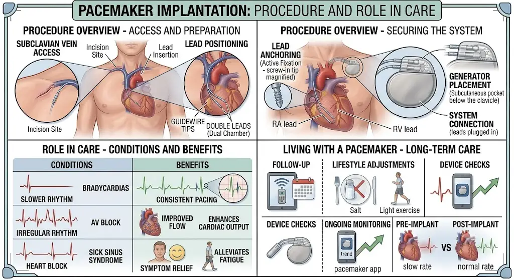 Pacemaker Implantation: Understanding the Procedure and Its Role in Heart Rhythm Care